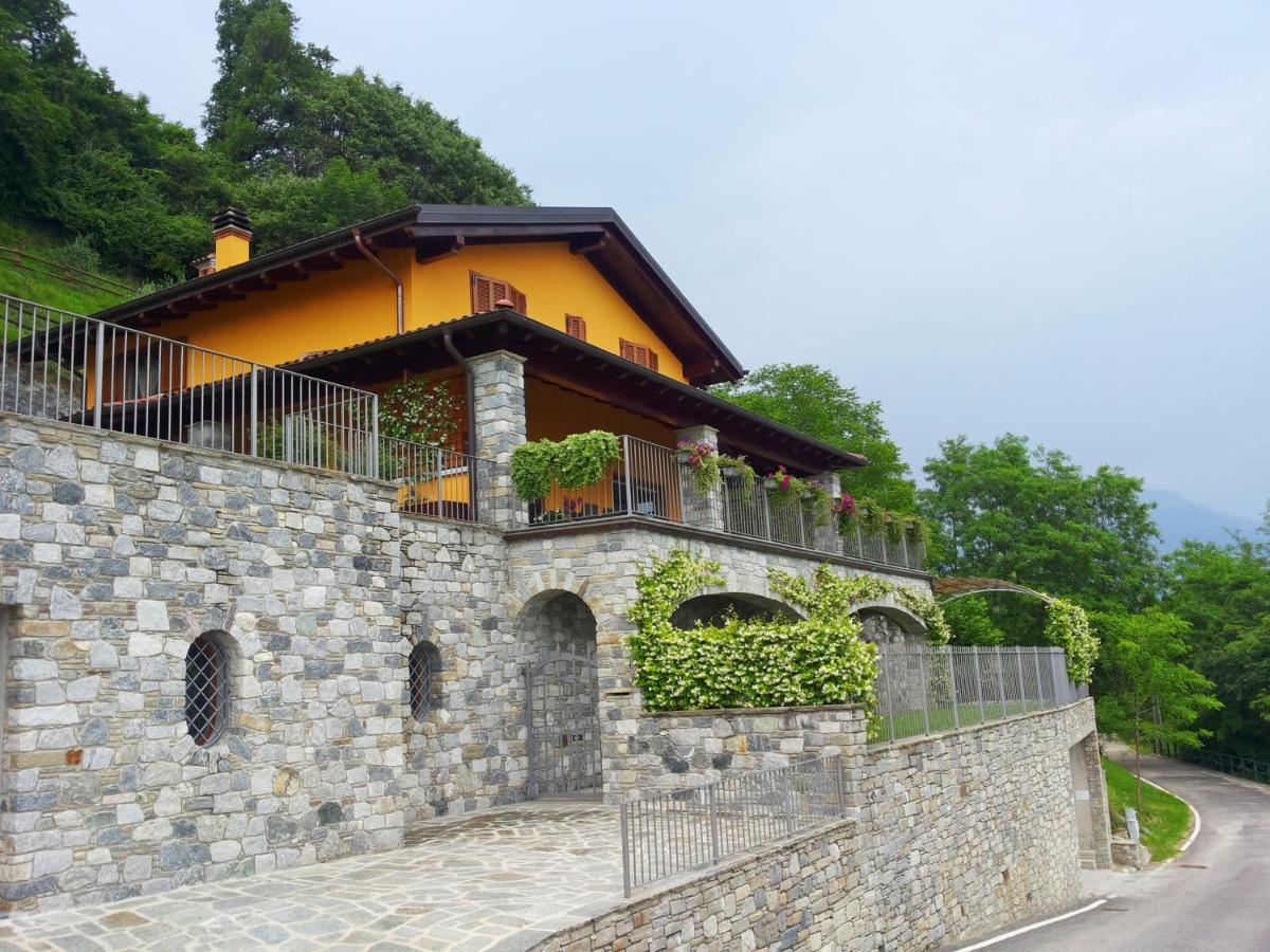 Villa Valuri Vista Magnifica Sul Lago Di Como Appartamento Piano Terra Vercana Kültér fotó