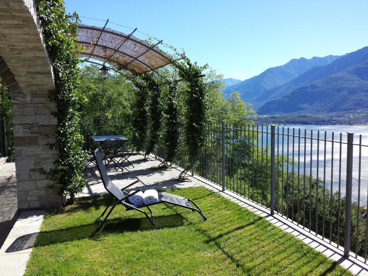 Villa Valuri Vista Magnifica Sul Lago Di Como Appartamento Piano Terra Vercana Kültér fotó