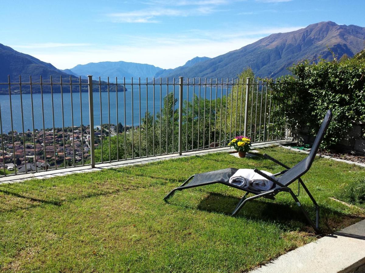 Villa Valuri Vista Magnifica Sul Lago Di Como Appartamento Piano Terra Vercana Kültér fotó